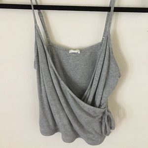 Garage tie wrap tank top